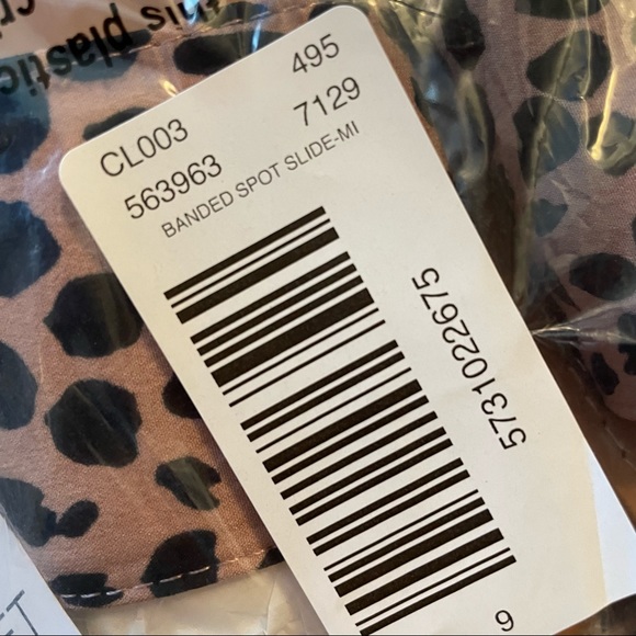 Relisted 12/14 New! Size 8 Loft Animal Print Spotted Slide Sandals - Picture 7 of 7